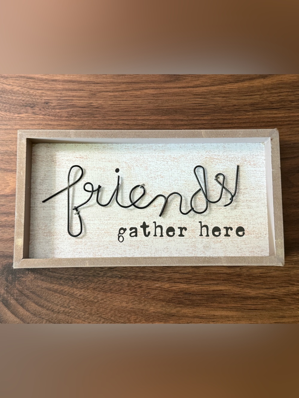 Friends Gather Here Sign